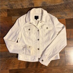 The Limited White Denim Jacket